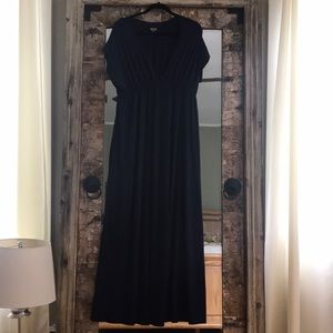 Navy blue maxi dress